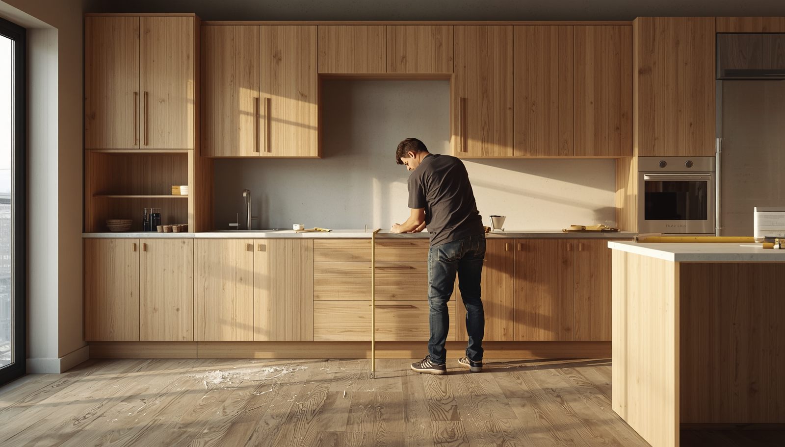 Carpentry, cabinets and finishing